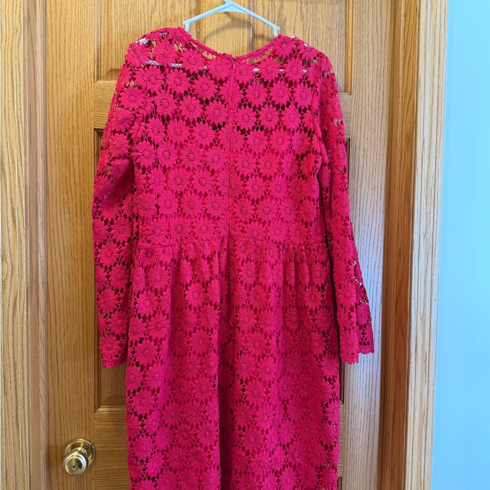 Pink Crocheted Flower Dress - Picture 4 of 4